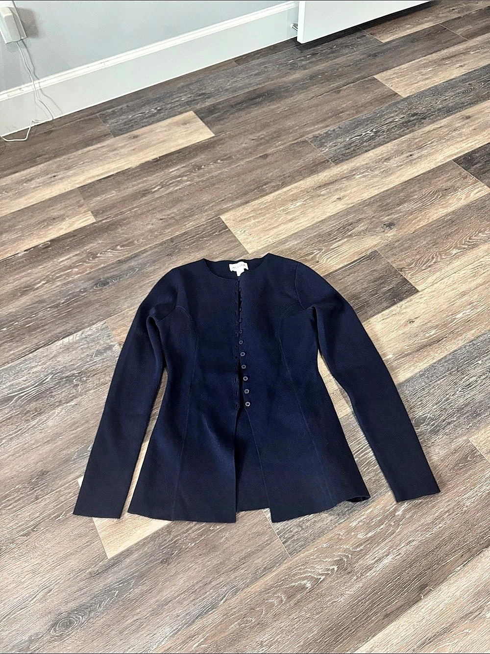 Aligne Blue Button Front Cardigan